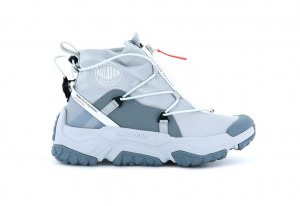 Palladium Off-grid Hi Zip Waterproof + Sneakers Bambino Grigie | NAZMX-6812