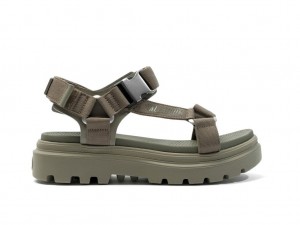Palladium Pallacruise Strap Sandali Donna Verdi | HPQRS-2590