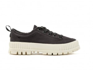 Palladium Pallashock Lo Organic 2 Sneakers Bambino Nere | QAMUR-7138