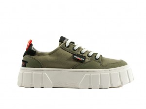 Palladium Pallatower Lo Sneakers Donna Vetiver | NEIMF-2651