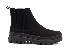 Palladium Pallatrooper Chelsea Stivali Uomo Nere Nere | VGNFA-0269