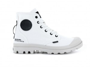 Palladium Pampa Hi Htg Supply Stivali Uomo Bianche | ZXKDU-9406